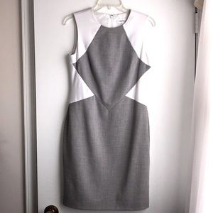 Calvin Klein Professional dress gray and white sz6